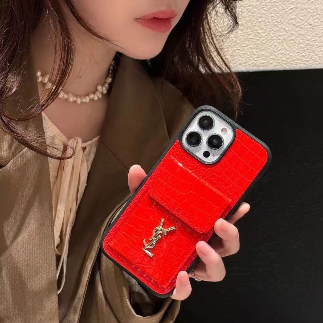 Crocodile leather iPhone Wallet Case