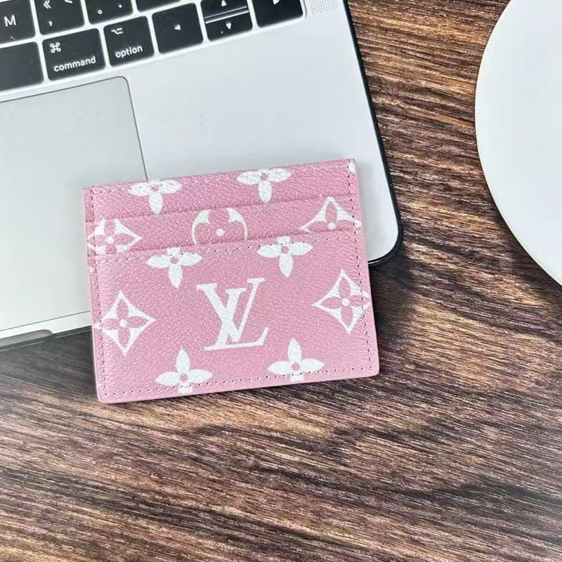 Classic Leather V Wallet Card Holder