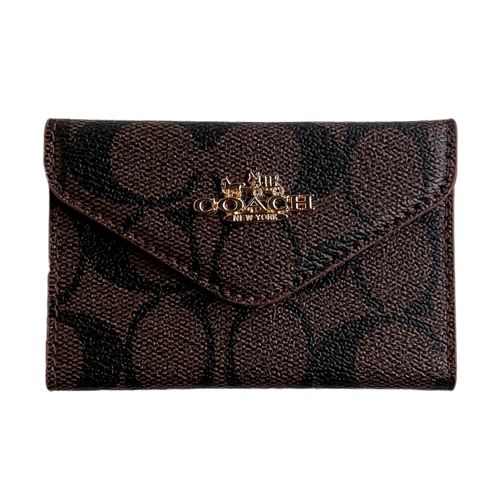 Classic Luxury Leather Wallet Card Holder & Coin Purse With Snap Closure