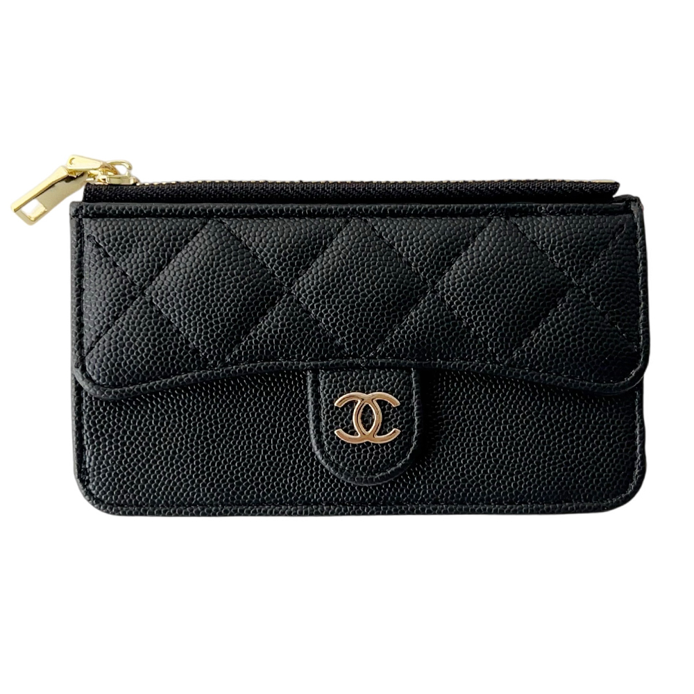 Luxury Leather  Zipper Wallet Card Holder & Coin Purse