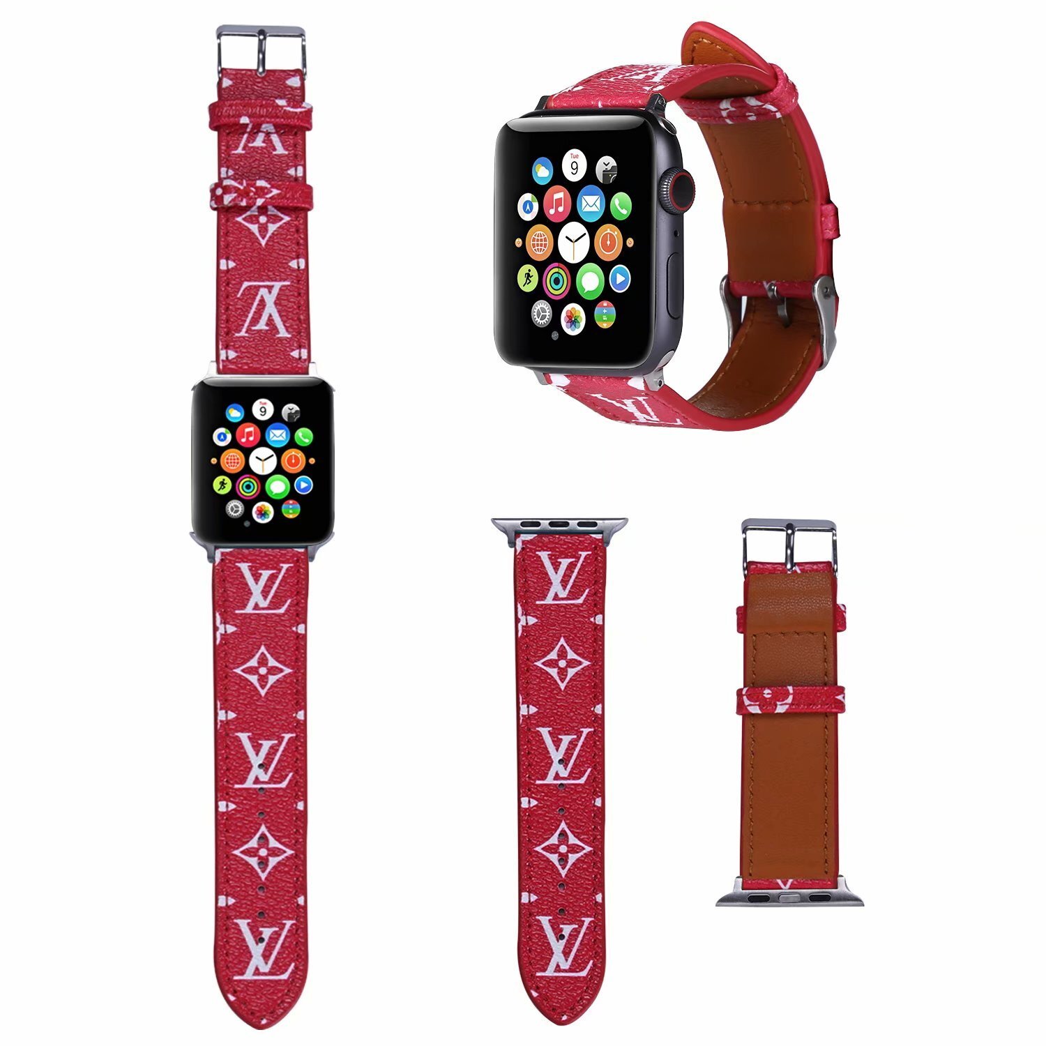 Louis Vuitton Luxury Leather Apple Watch Band