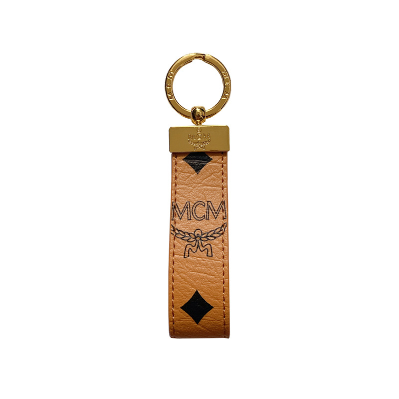 MCM Worldwide Luxury Leather Keychain
