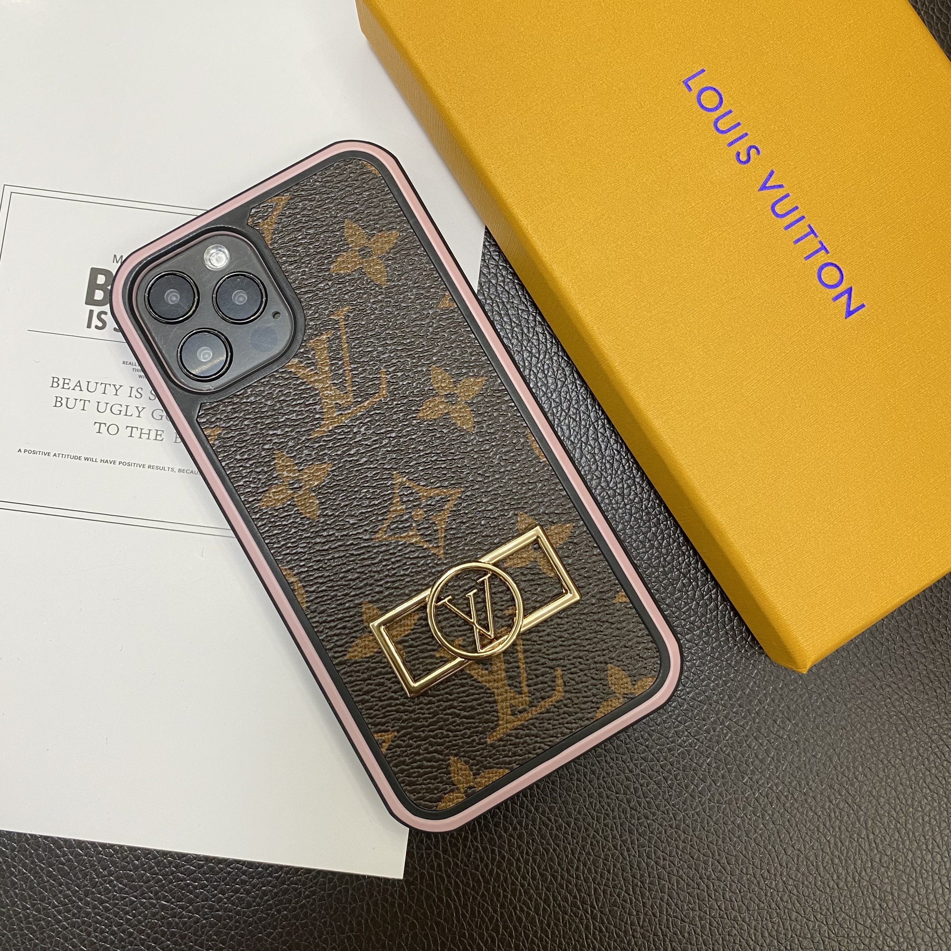 Louis Vuitton Leather iPhone Case