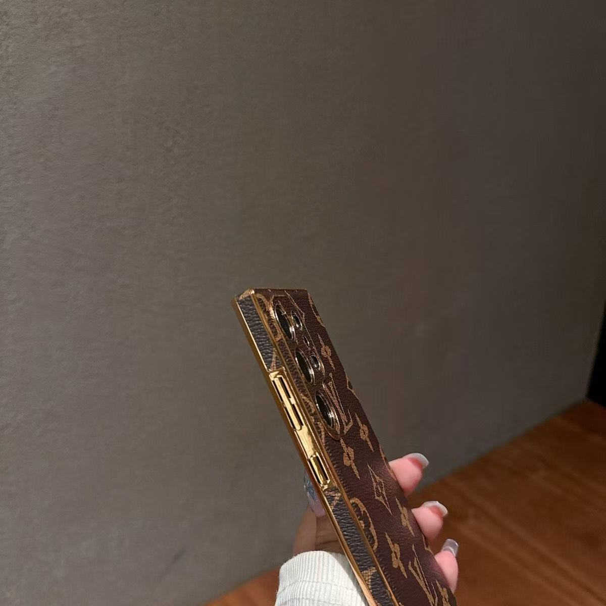 Leather Samsung Wallet Case-Litchi Pattern