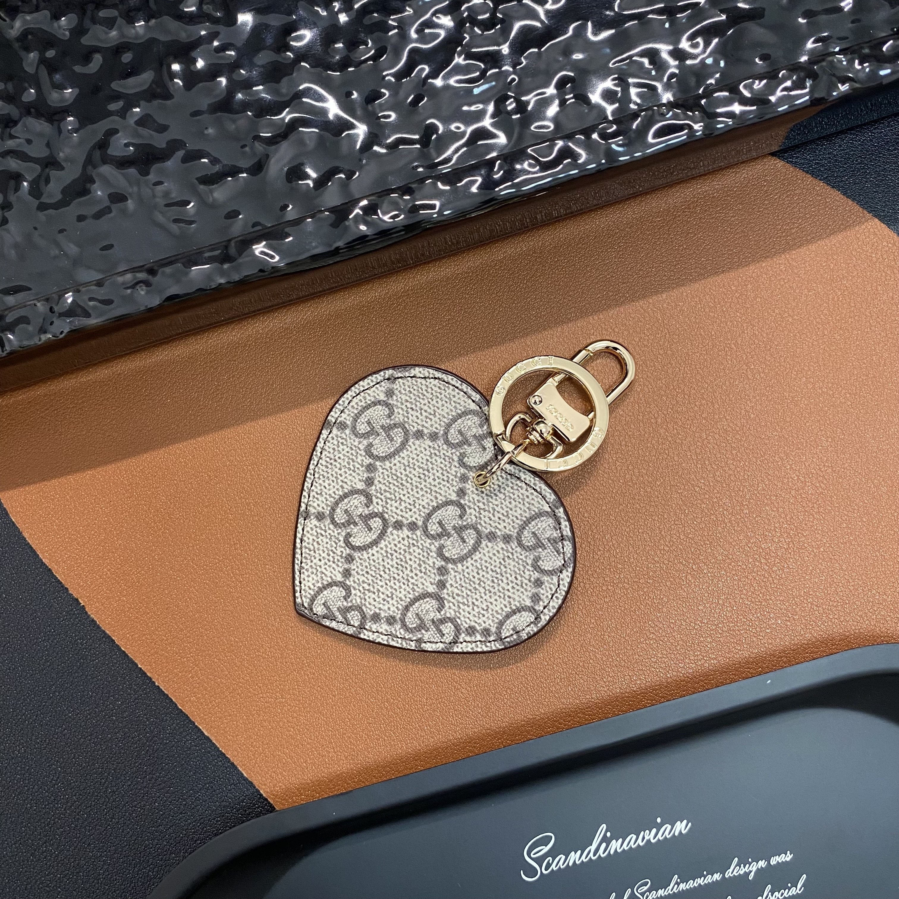 Louis Vuitton, Gucci Heart Keychain