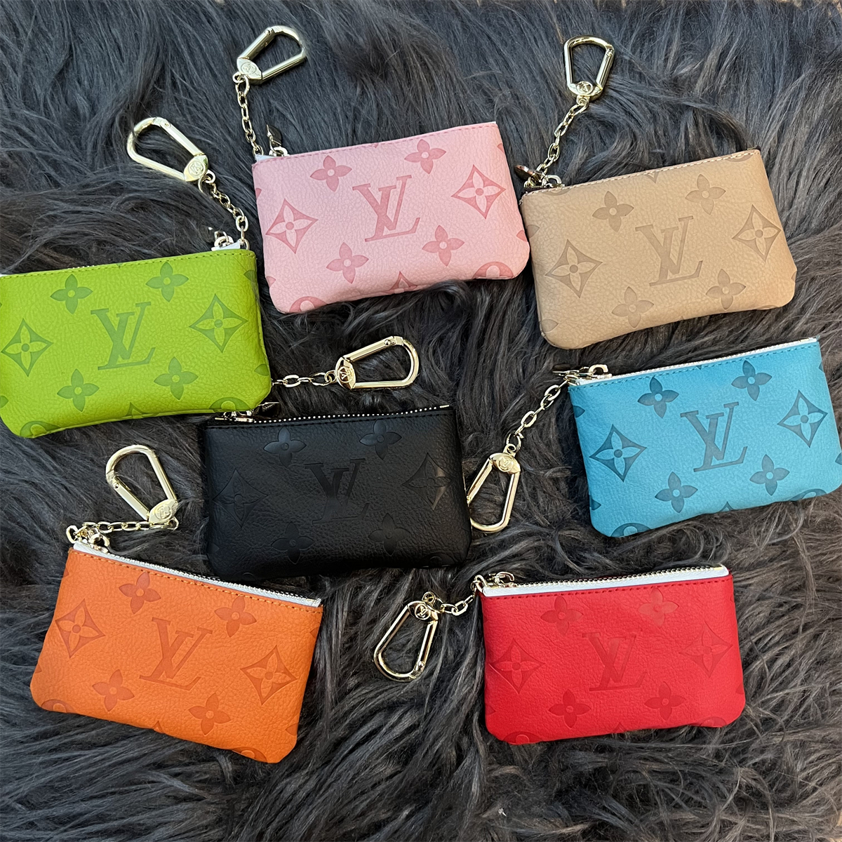 Luxury Leather Zipper Coin Purse