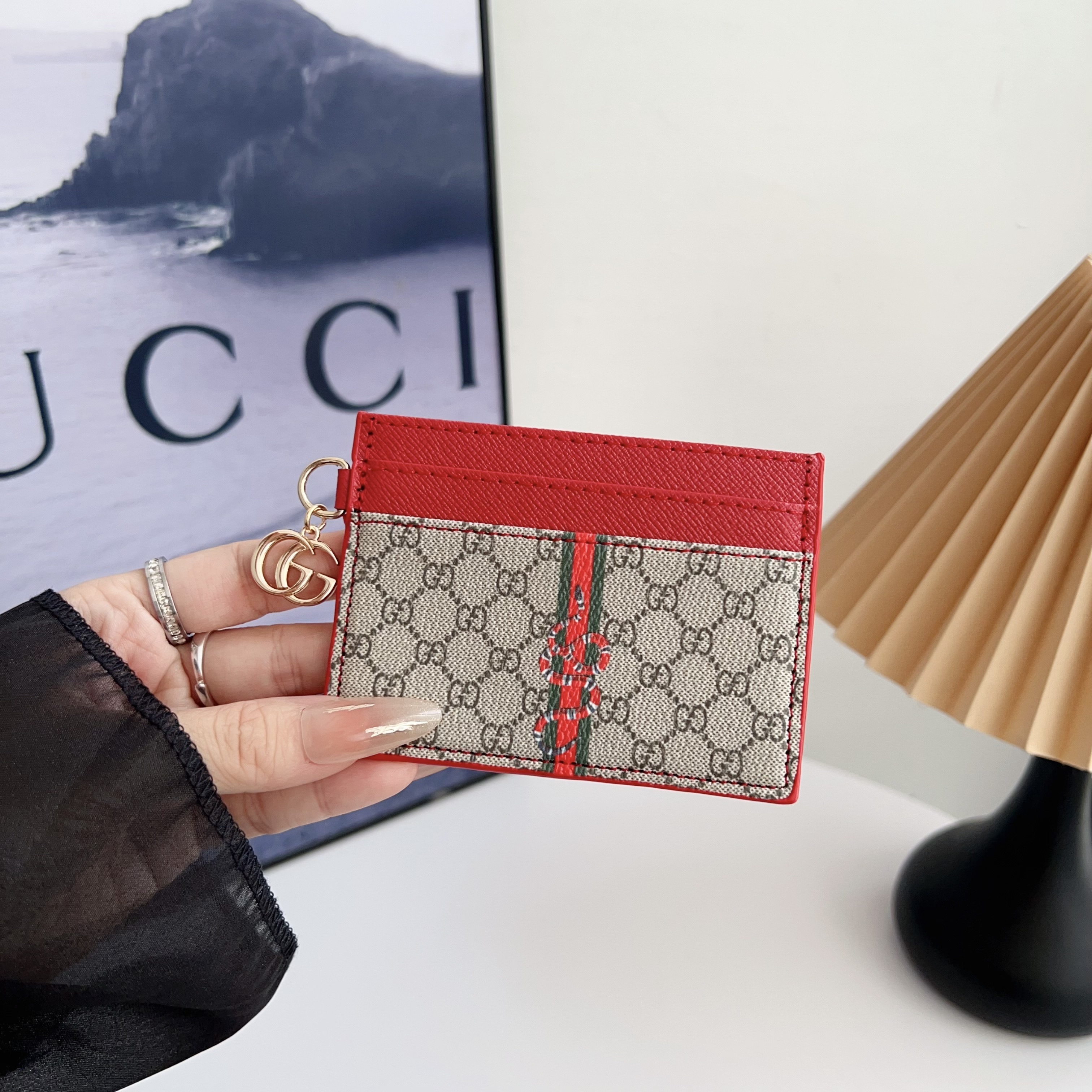 Gucci Leather Wallet Card Holder