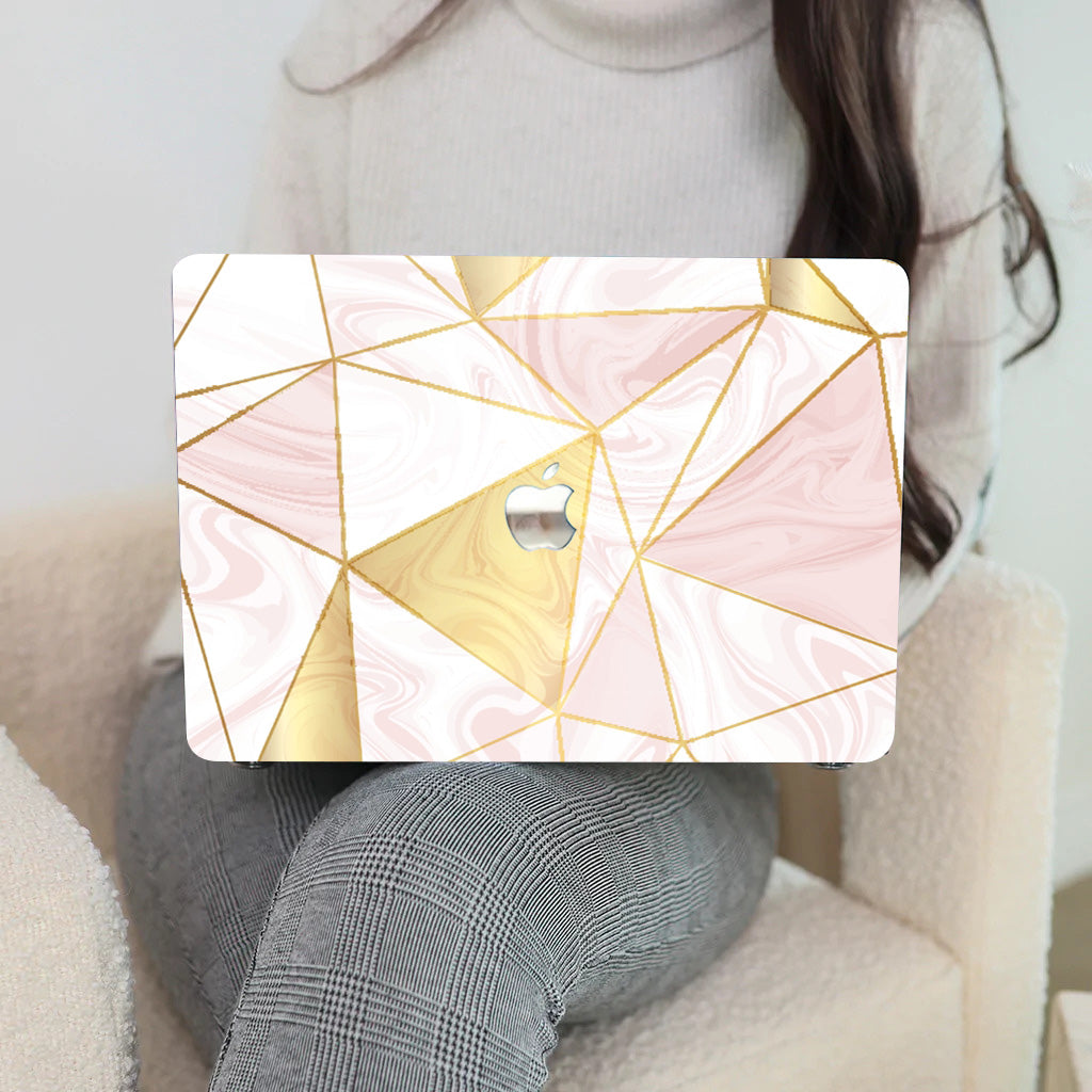 Golden Horn Marble Macbook Case-BELKCASE