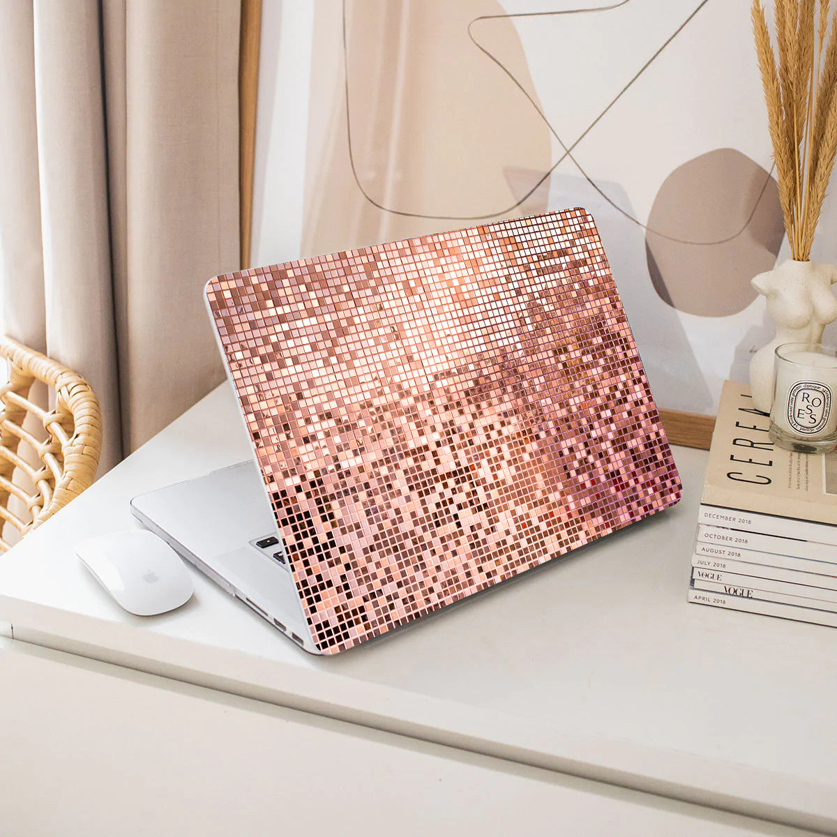 Rose Gold Square Macbook Case-BELKCASE