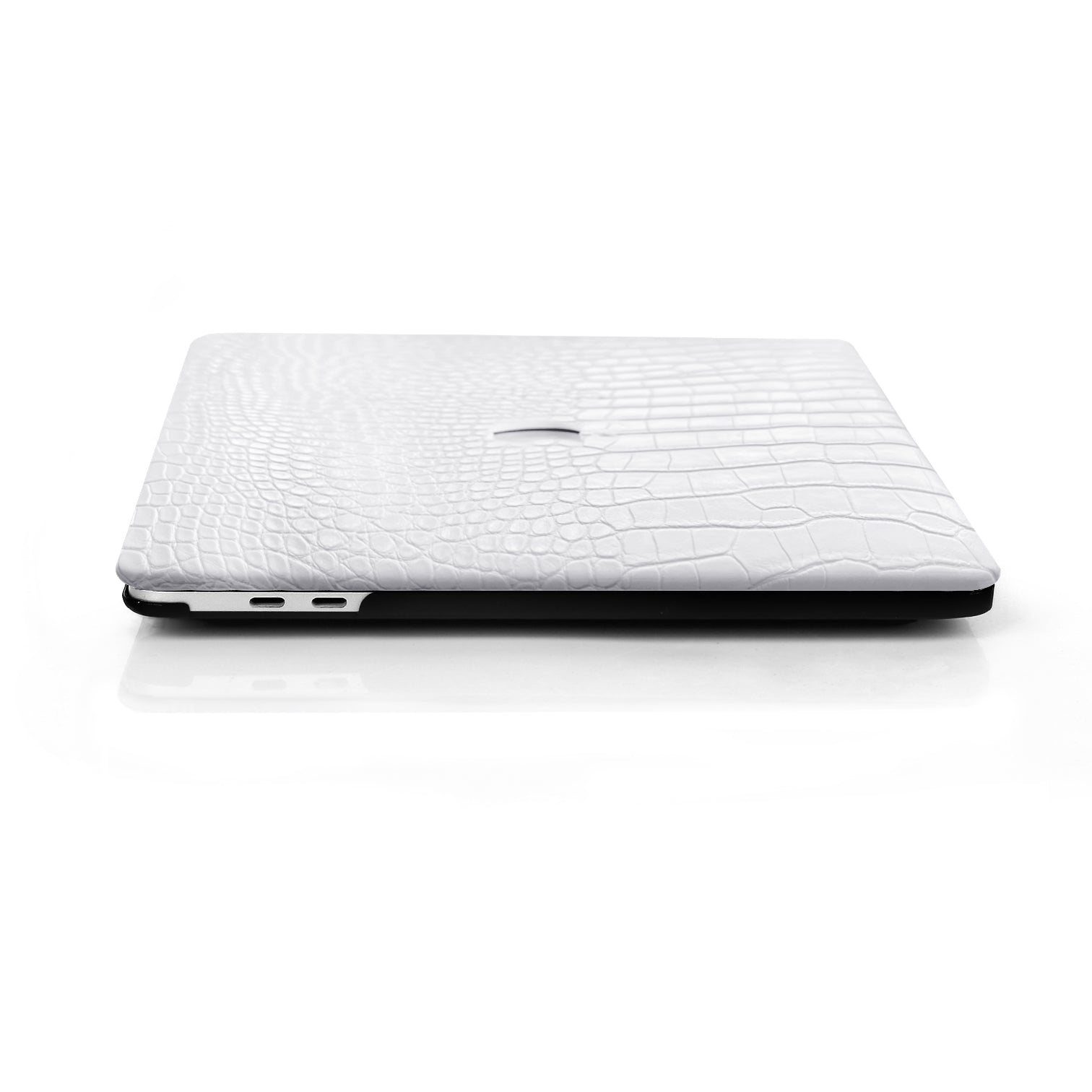Faux Crocodile White MacBook Case-BELKCASE