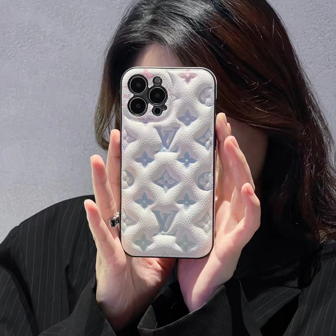 Louis Vuitton Leather Air Cushion iPhone Case