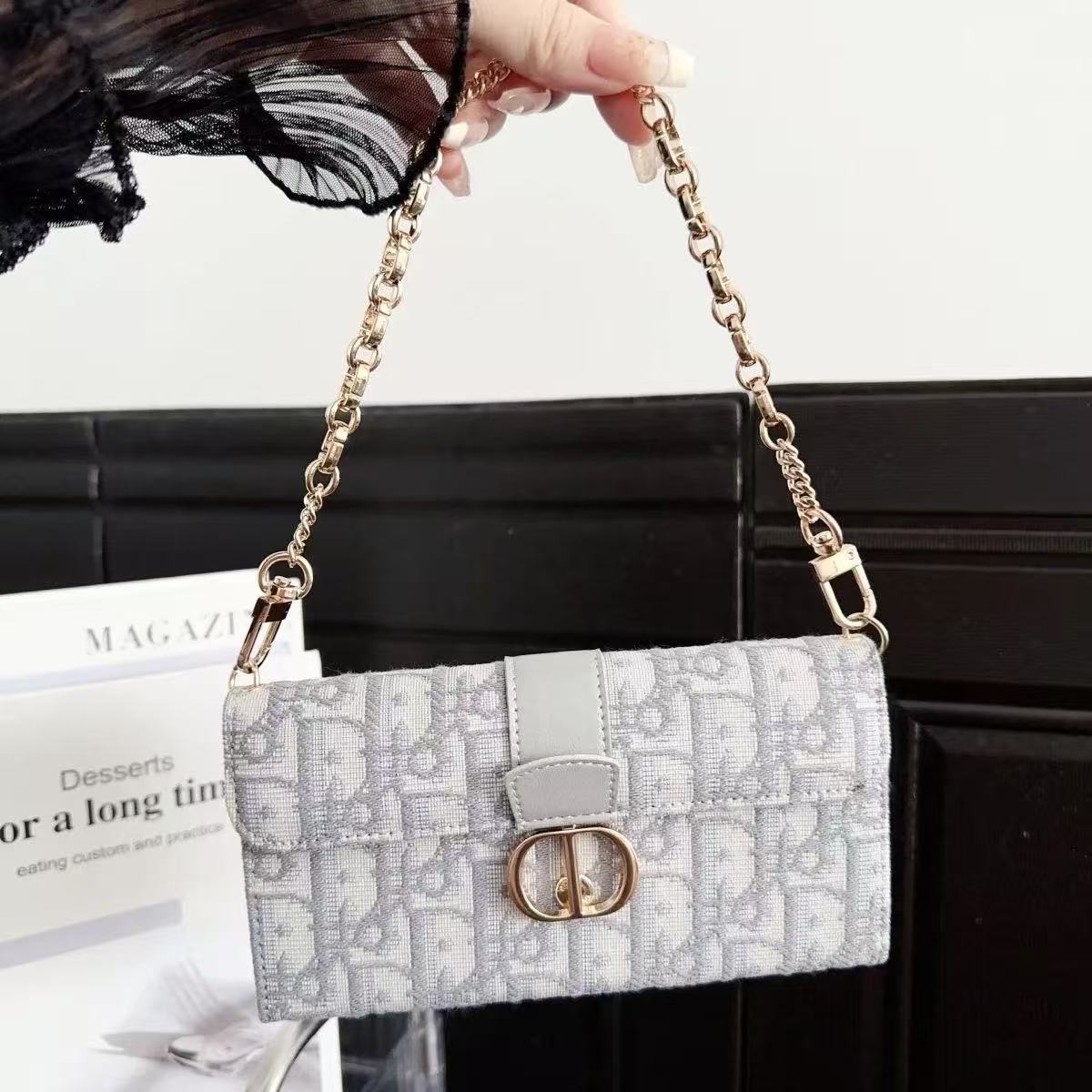[Copy]Dior Embroidered canvas iPhone Wallet Case