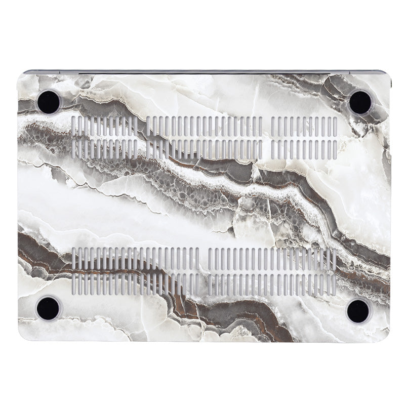 White Marble Macbook Case-BELKCASE