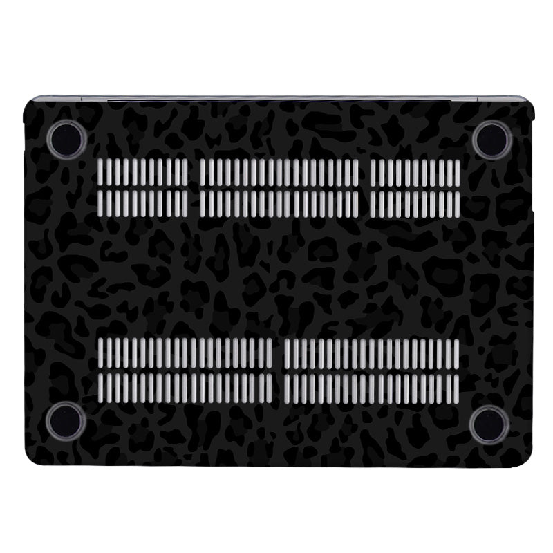 Black Leopard Print Macbook Case-BELKCASE