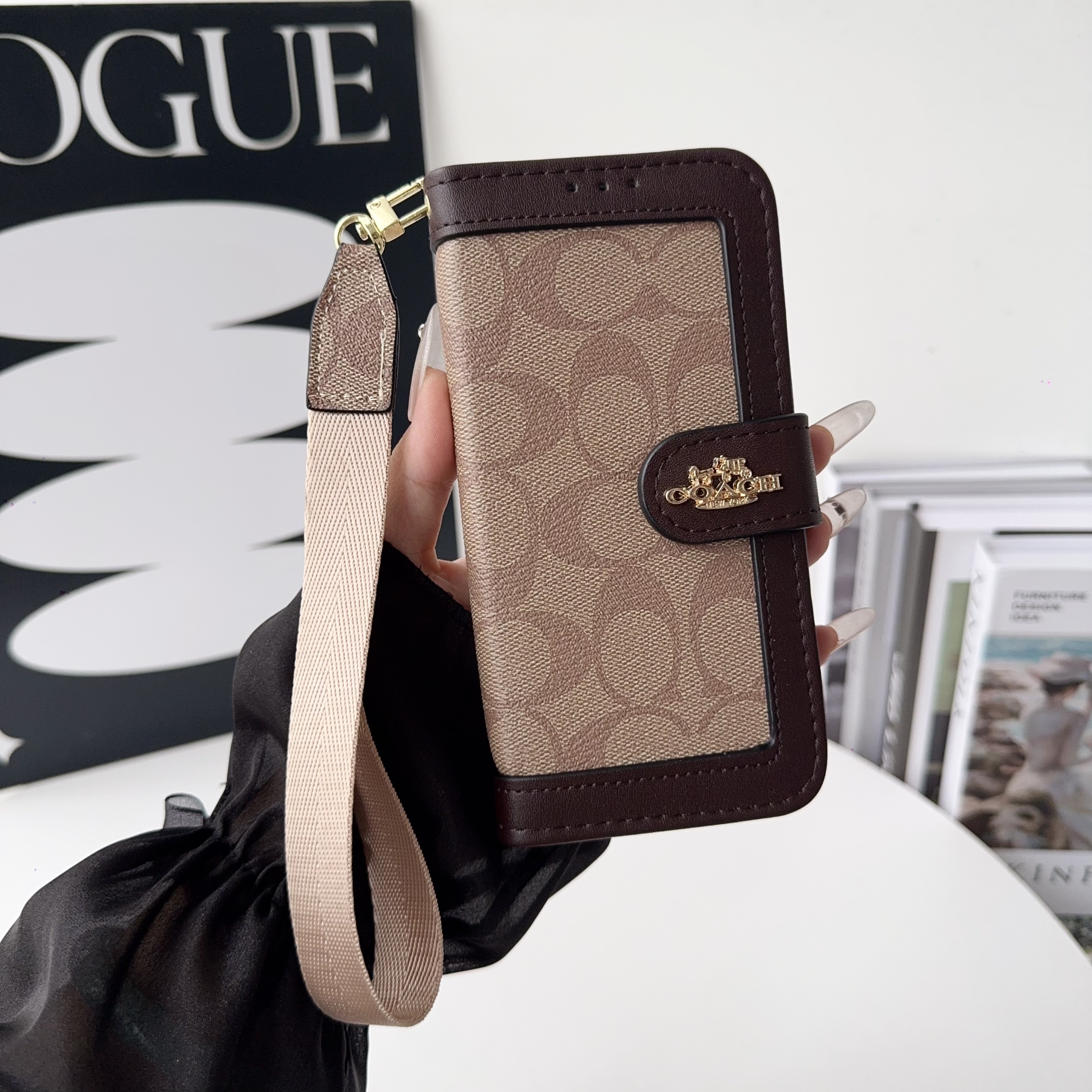 Coach Leather iPhone Wallet Case