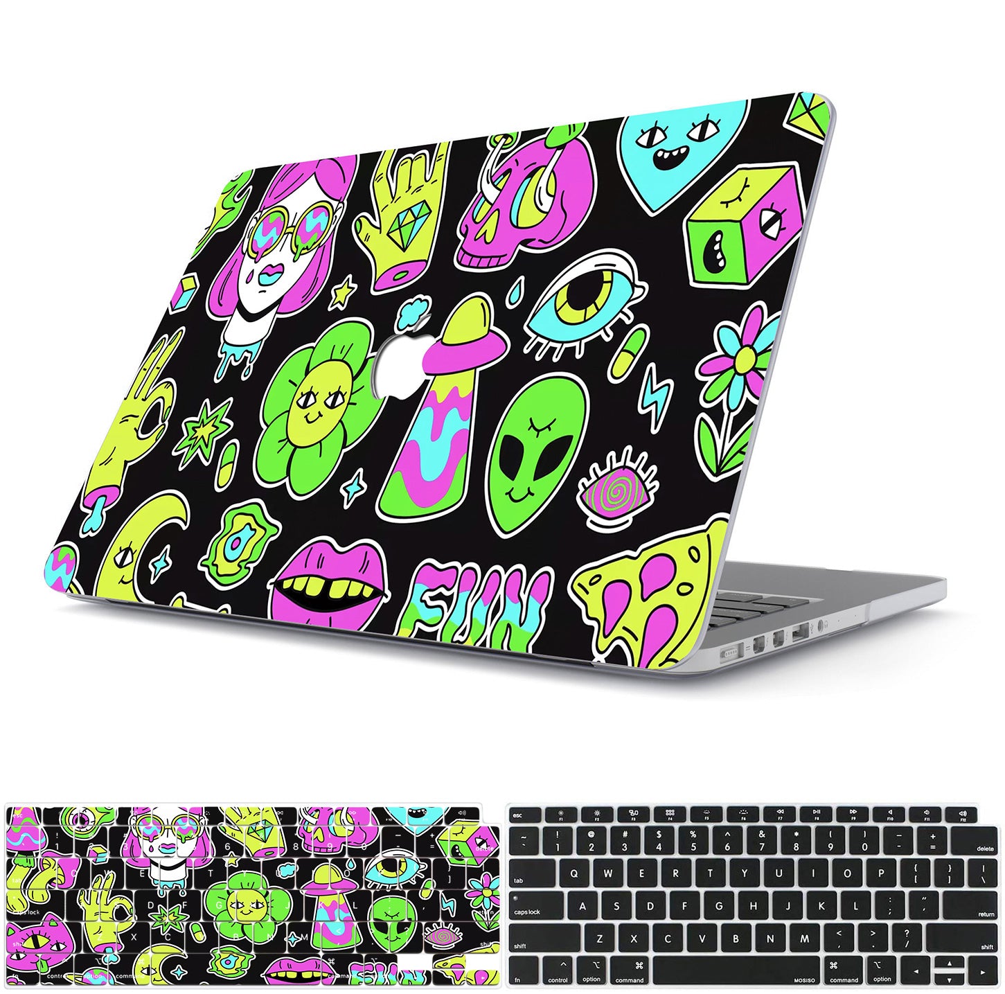 Psychedelic Art Stickers Macbook Case-BELKCASE