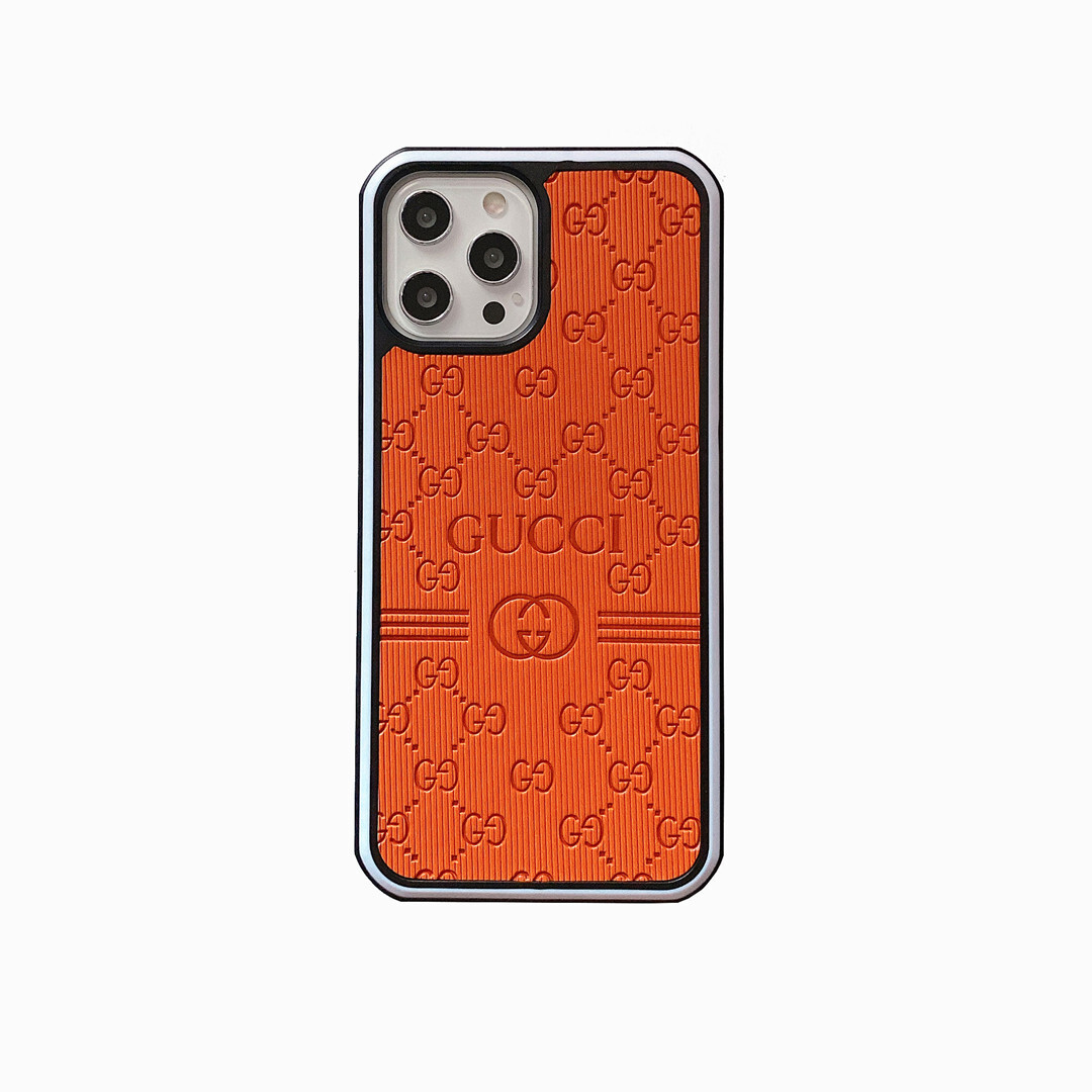 Gucci Luxury Leather iPhone Case