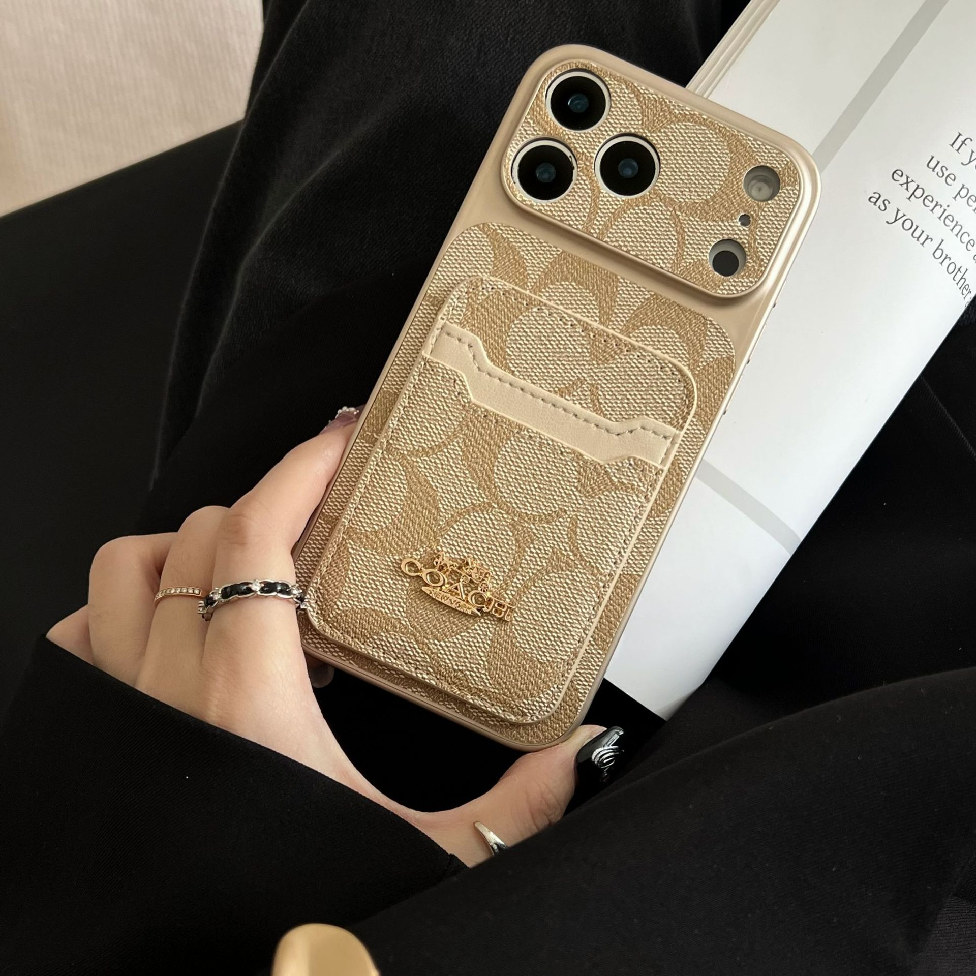Coach Luxury Leather iPhone Case