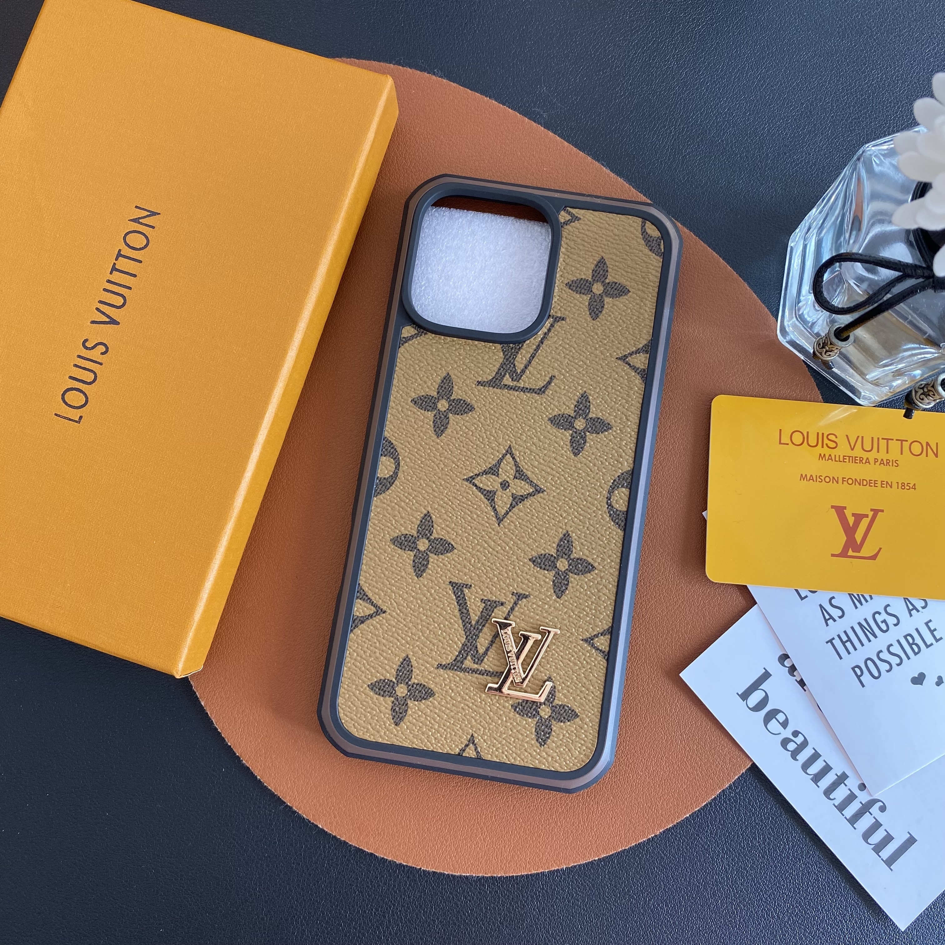 Louis Vuitton Leather iPhone Case