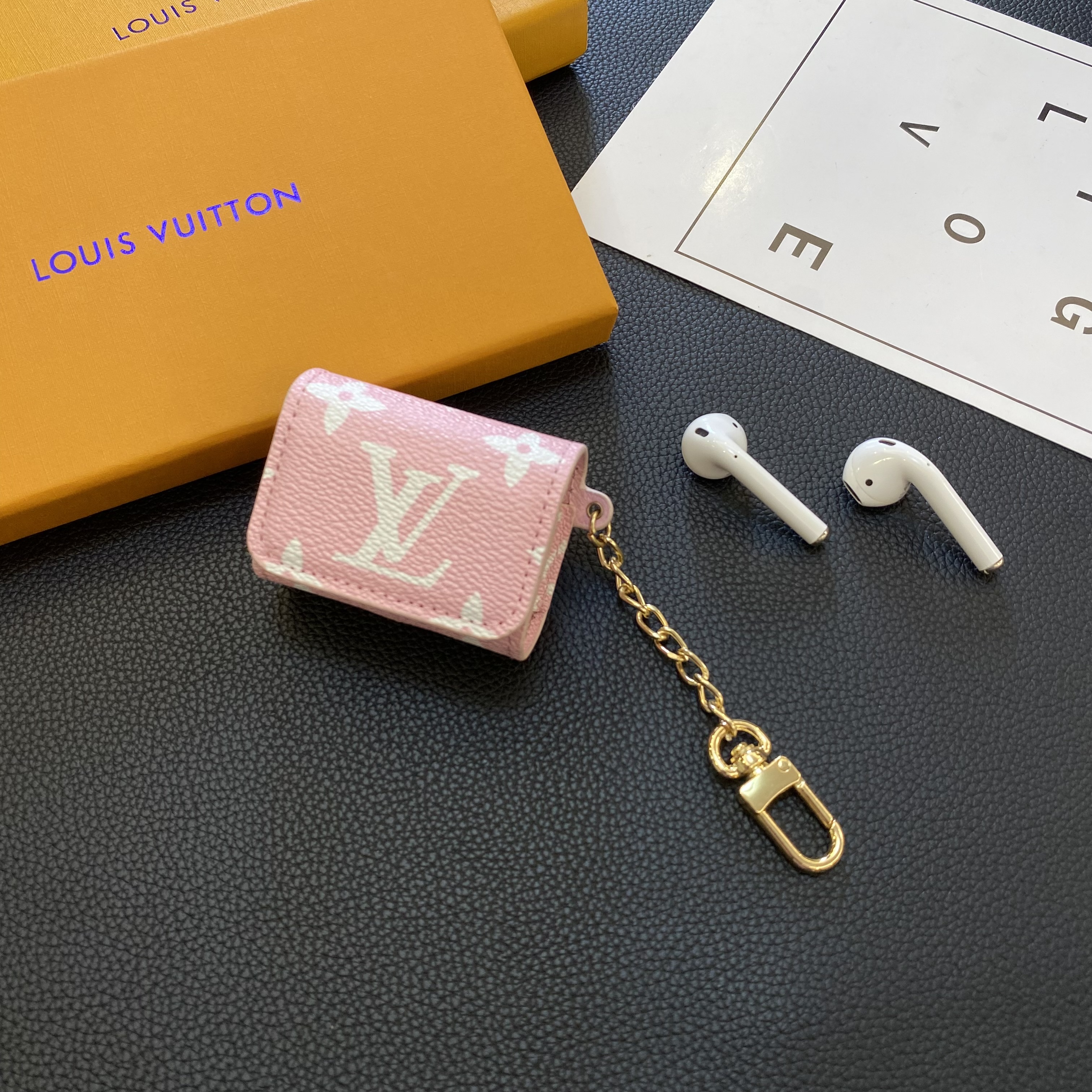 Classic Luxury Leather Airpods Case