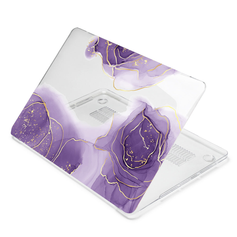 Purple Marble Macbook Case-BELKCASE