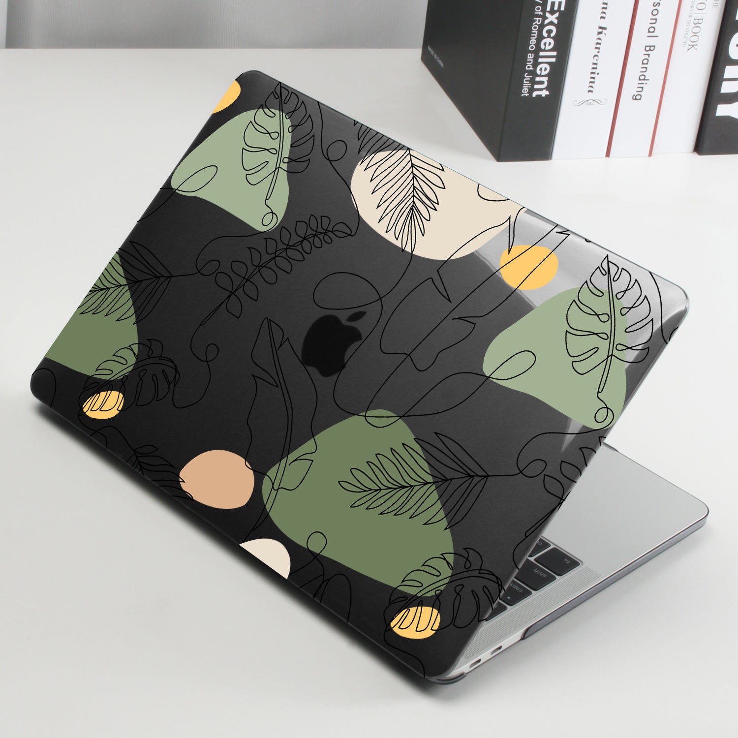 Abstract Green Leaves Macbook case-BELKCASE