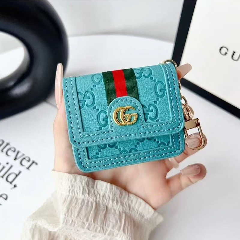 Luxury Leather GG Airpods Case With Crossbody Strap-BELKCASE