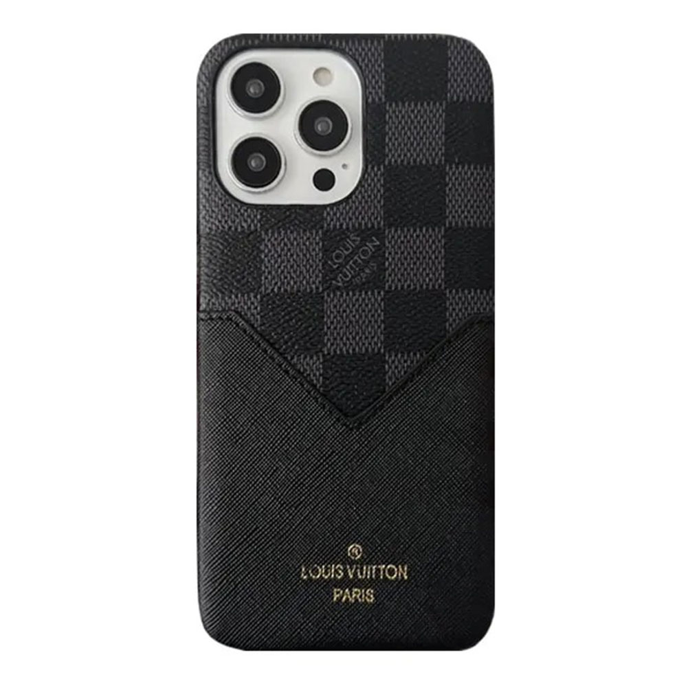 Monogram Leather iPhone Wallet Case
