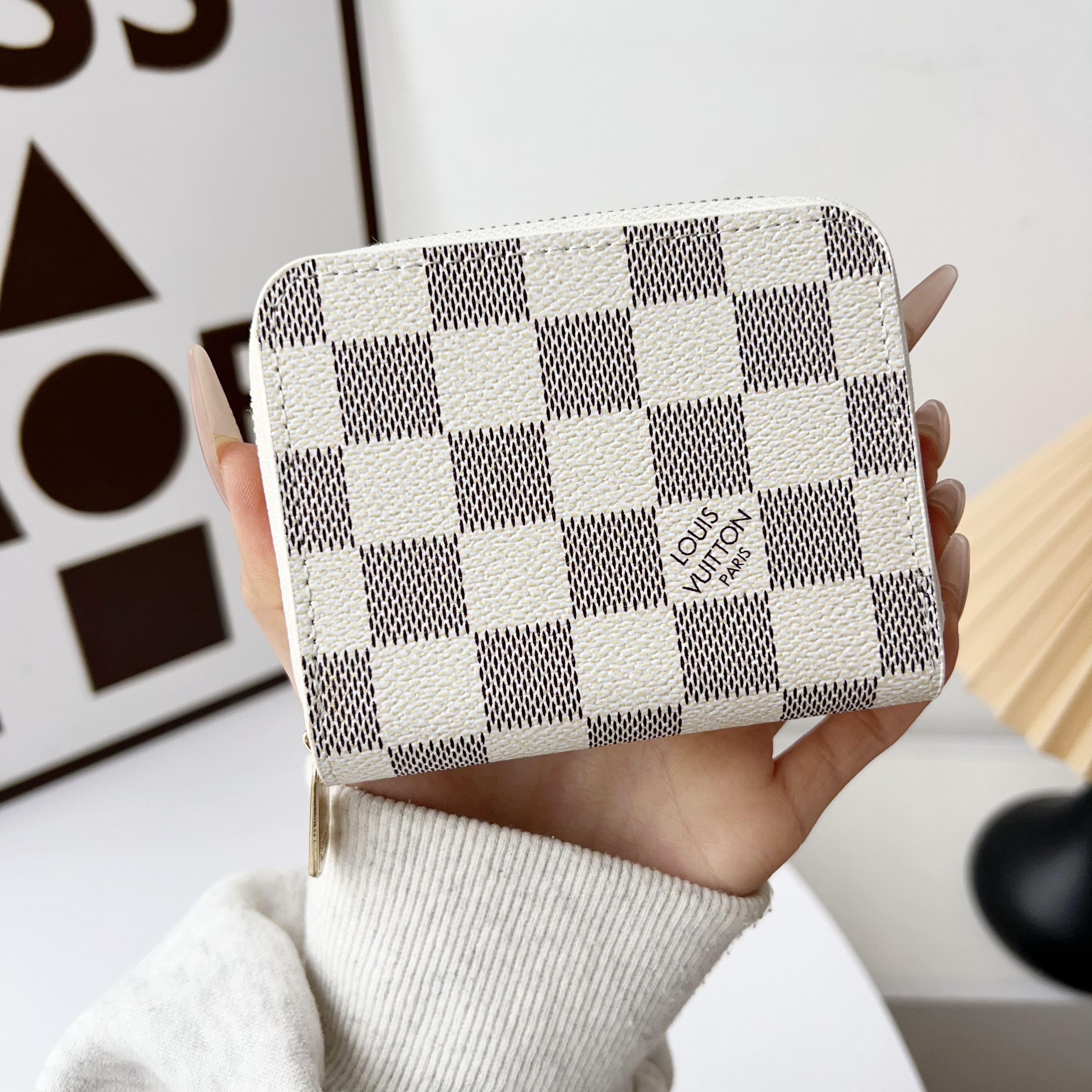 Luxury Leather  Zipper Wallet Card Holder & Coin Purse