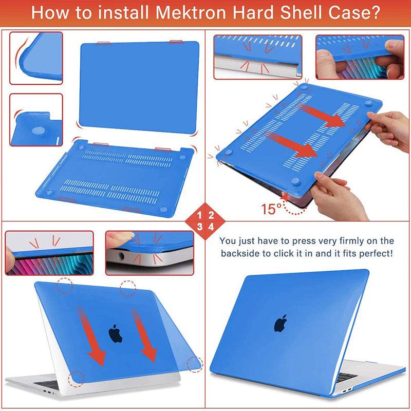 Transparent blue Macbook case customizable-BELKCASE