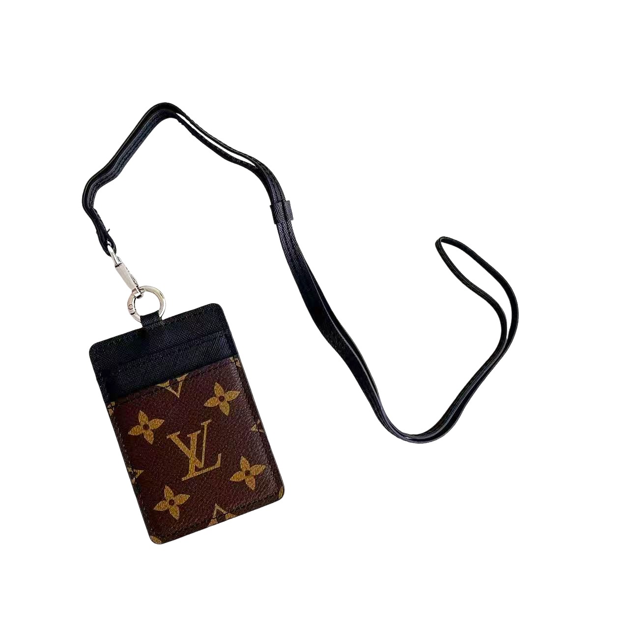 Classic Luxury Leather Wallet Card Holder Necklace