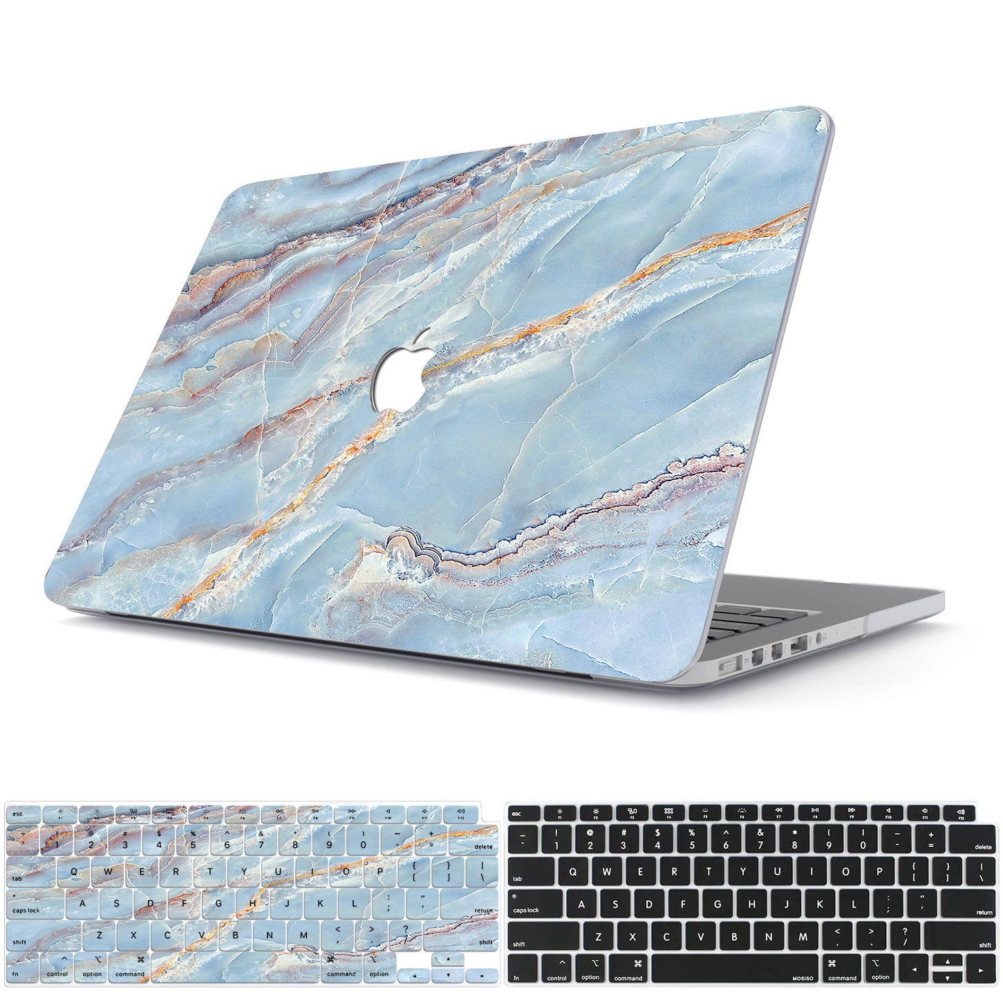 Love In Light Blue Macbook Case-BELKCASE