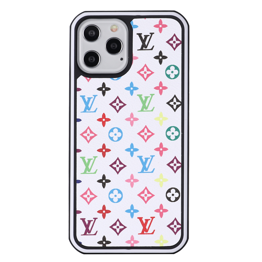 Louis Vuitton Luxury Leather iPhone Case with Enhanced Bezel