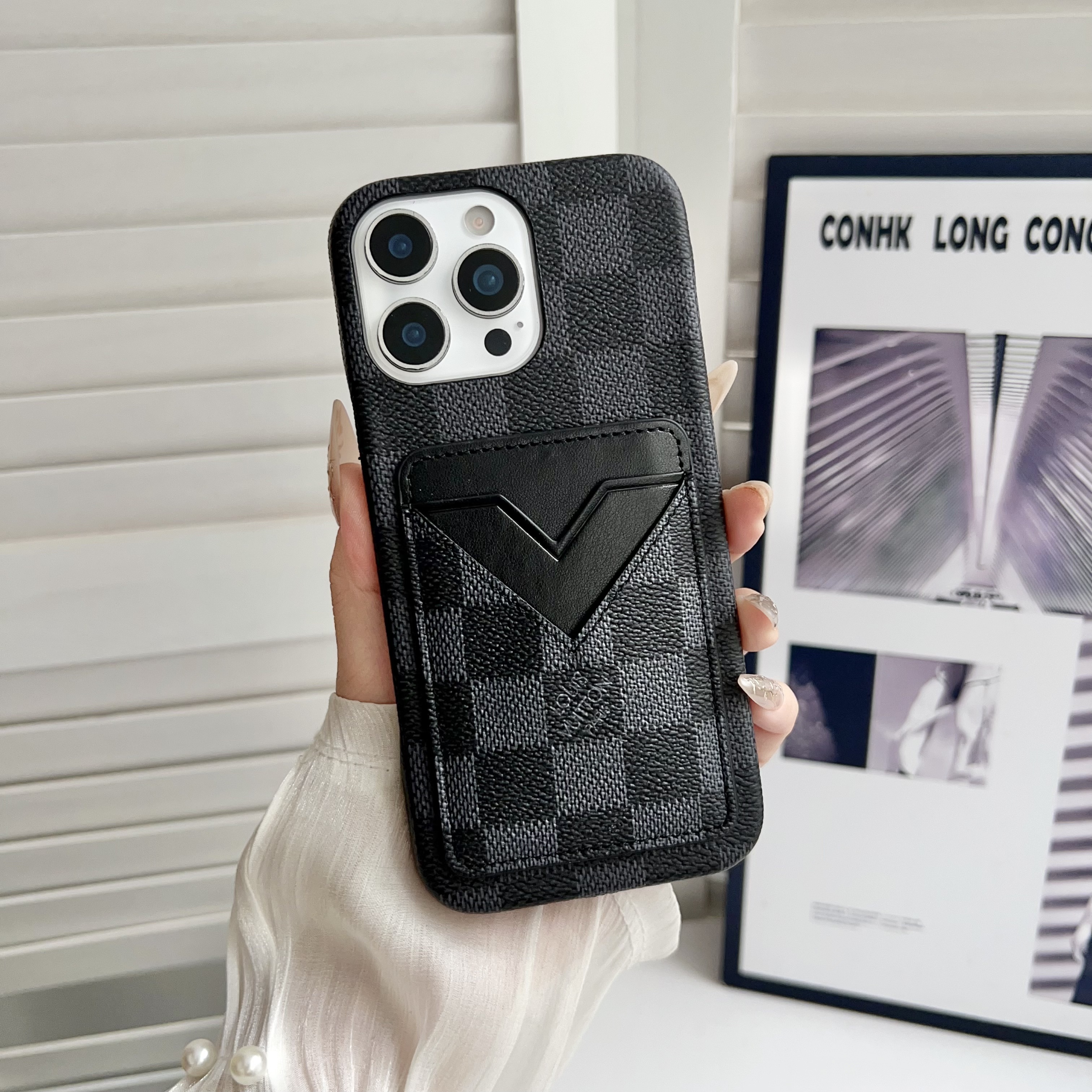 Louis Vuitton Leather iPhone Wallet Case