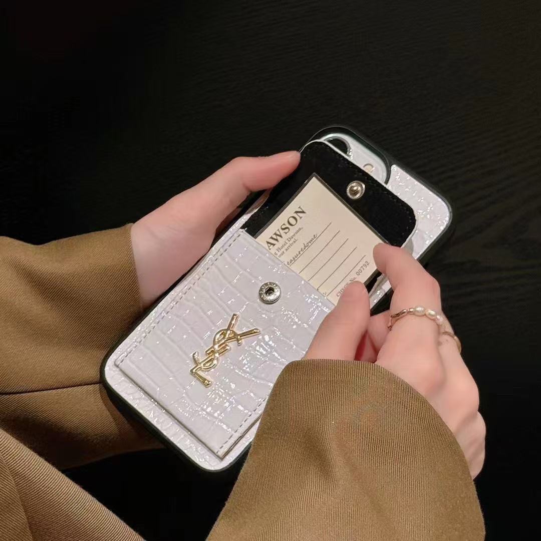 Crocodile leather iPhone Wallet Case