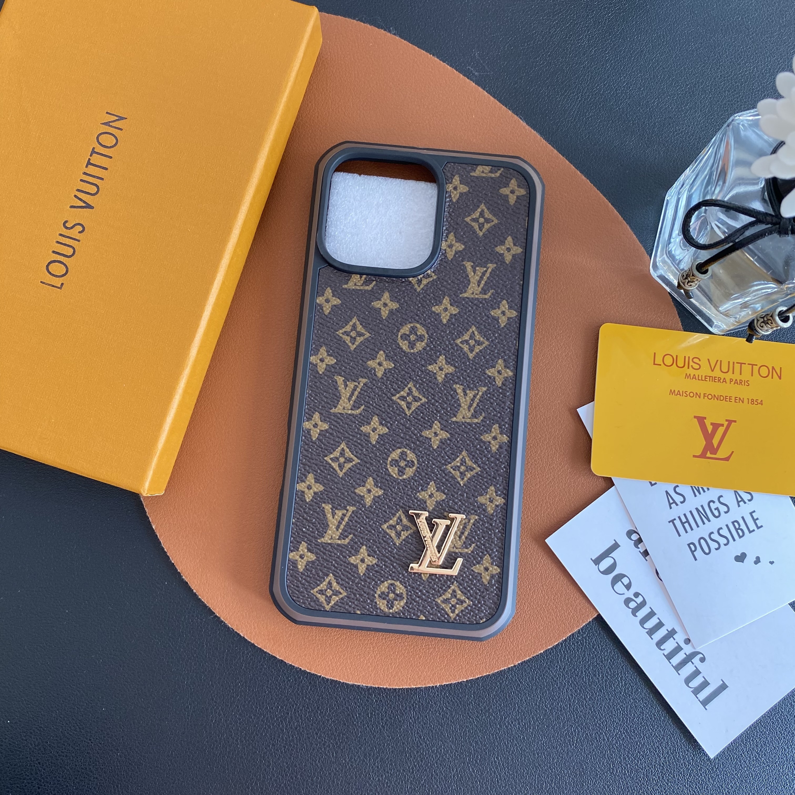 Louis Vuitton Leather iPhone Case