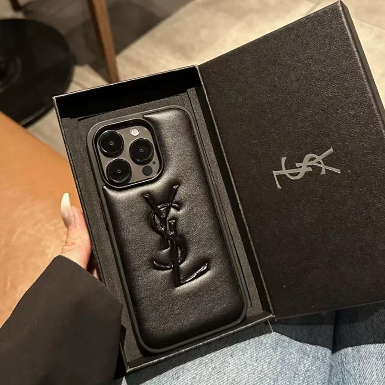 Cushion leather iPhone Case