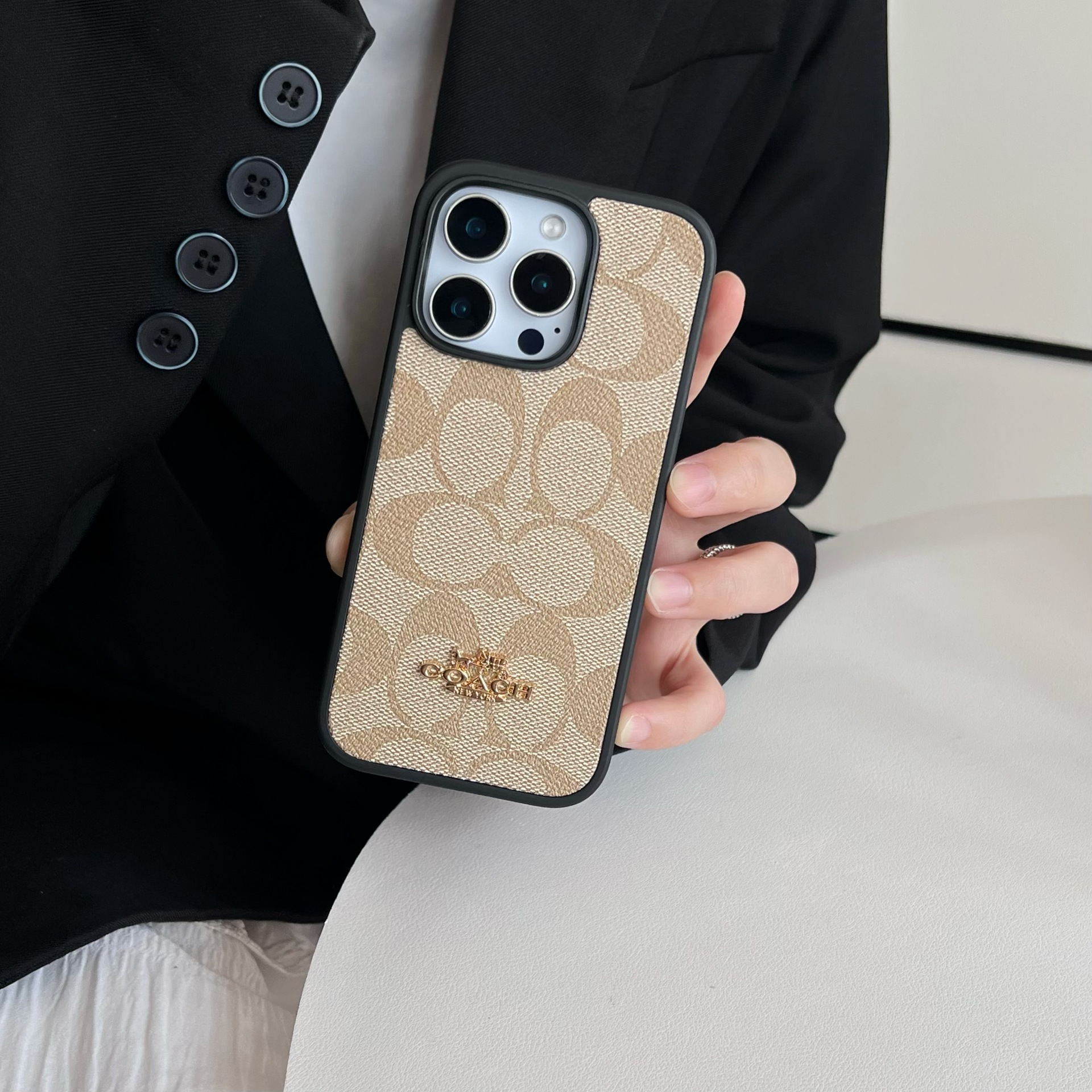 Coach Luxury Leather iPhone Case