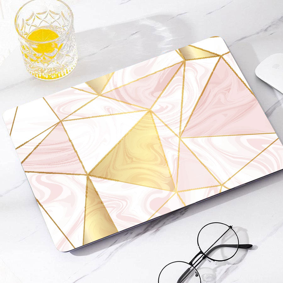 Golden Horn Marble Macbook Case-BELKCASE