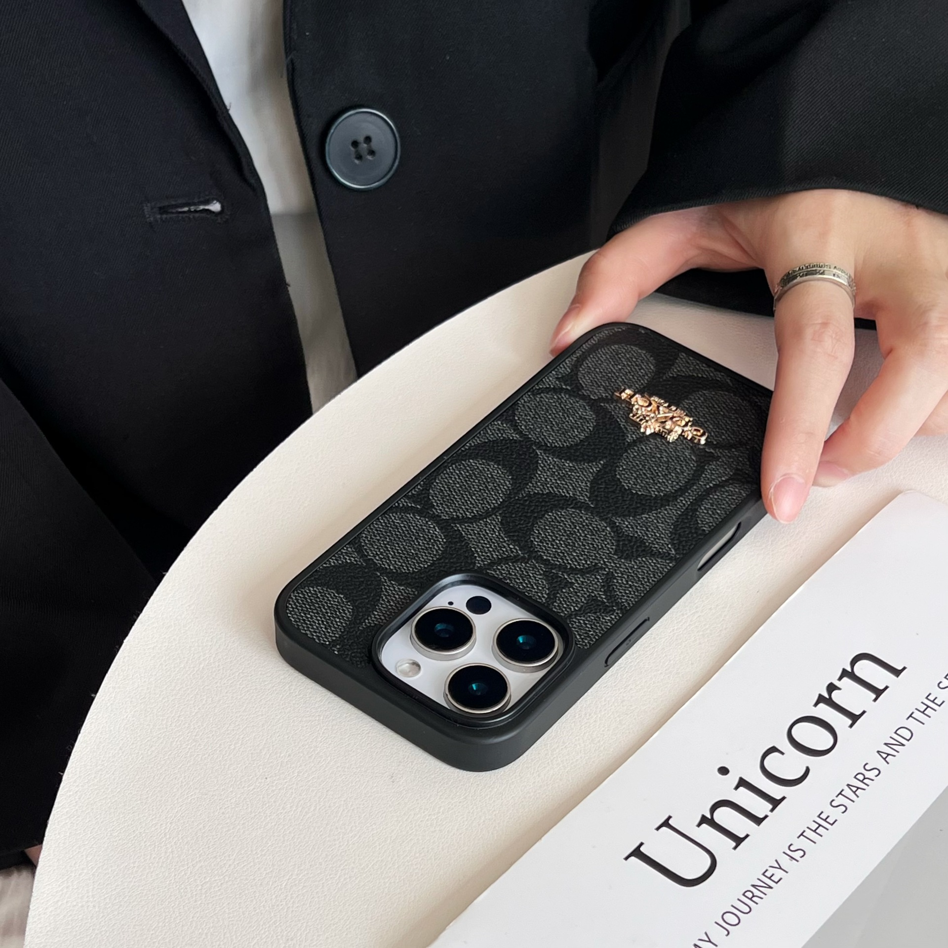 Coach Luxury Leather iPhone Case