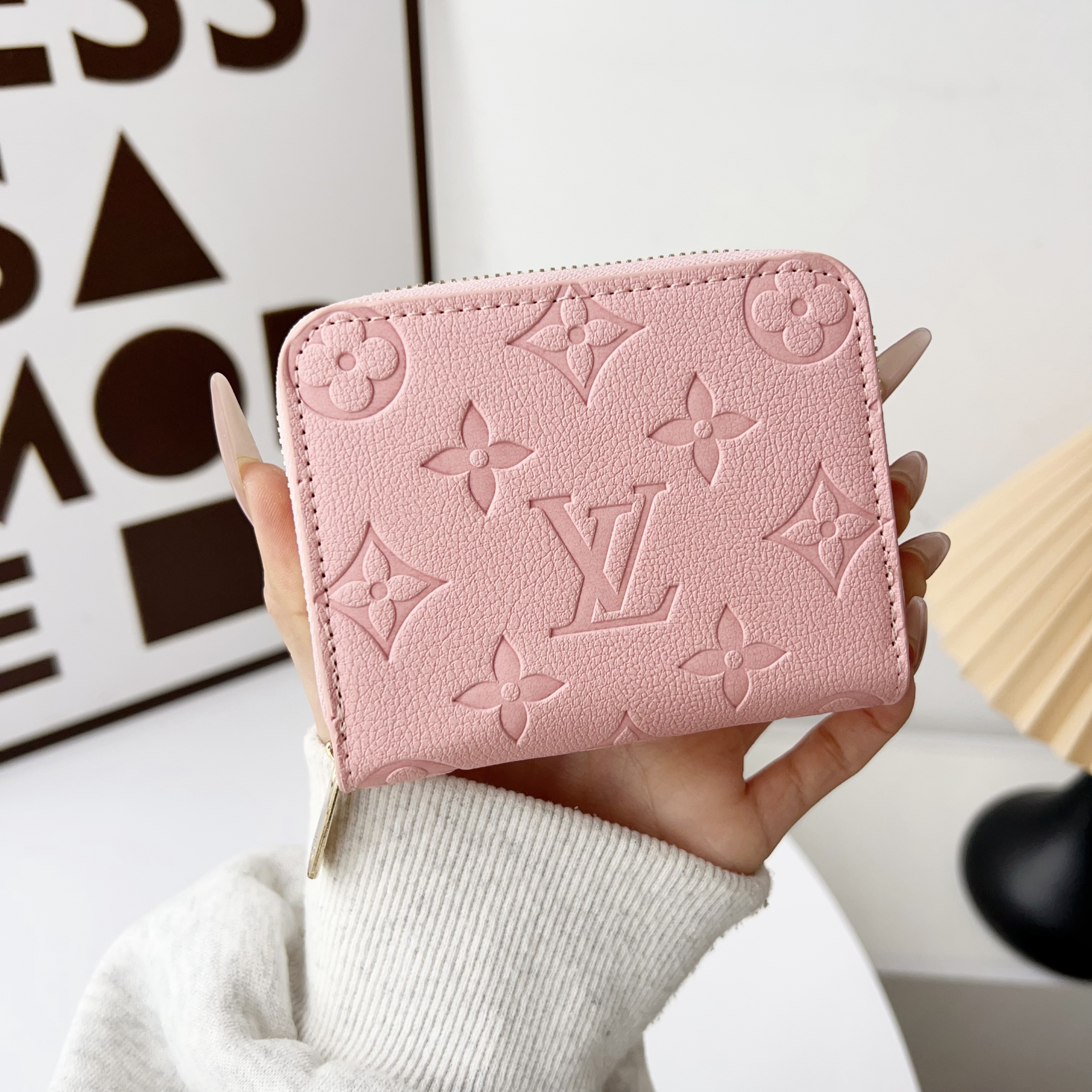 Luxury Leather  Zipper Wallet Card Holder & Coin Purse