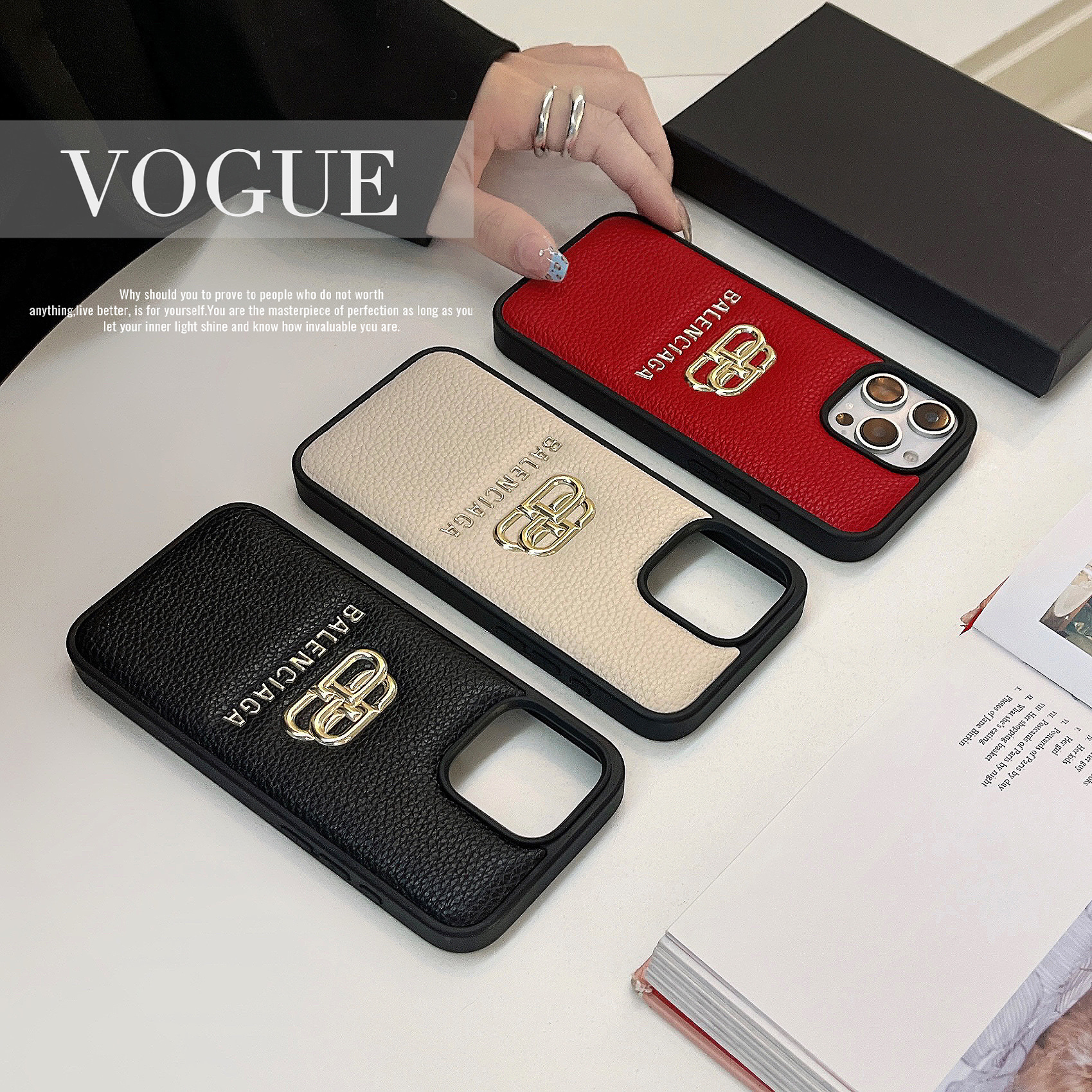 Balenciaga Leather iPhone Case