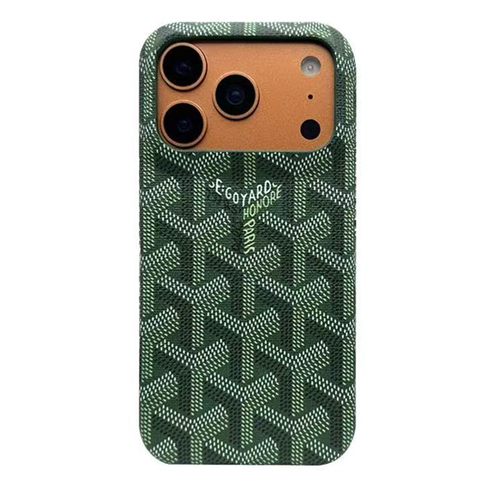 Goyard MagSafe Leather iPhone Case