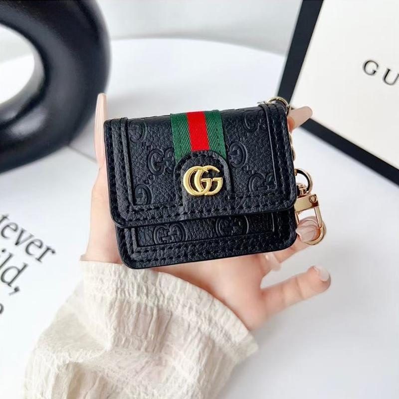 Luxury Leather GG Airpods Case With Crossbody Strap-BELKCASE