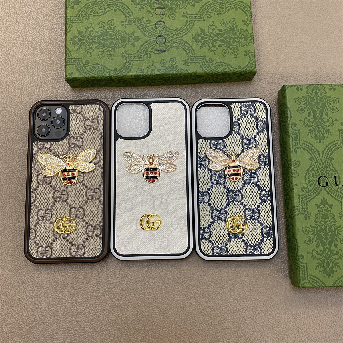 Gucci Leather iPhone Case