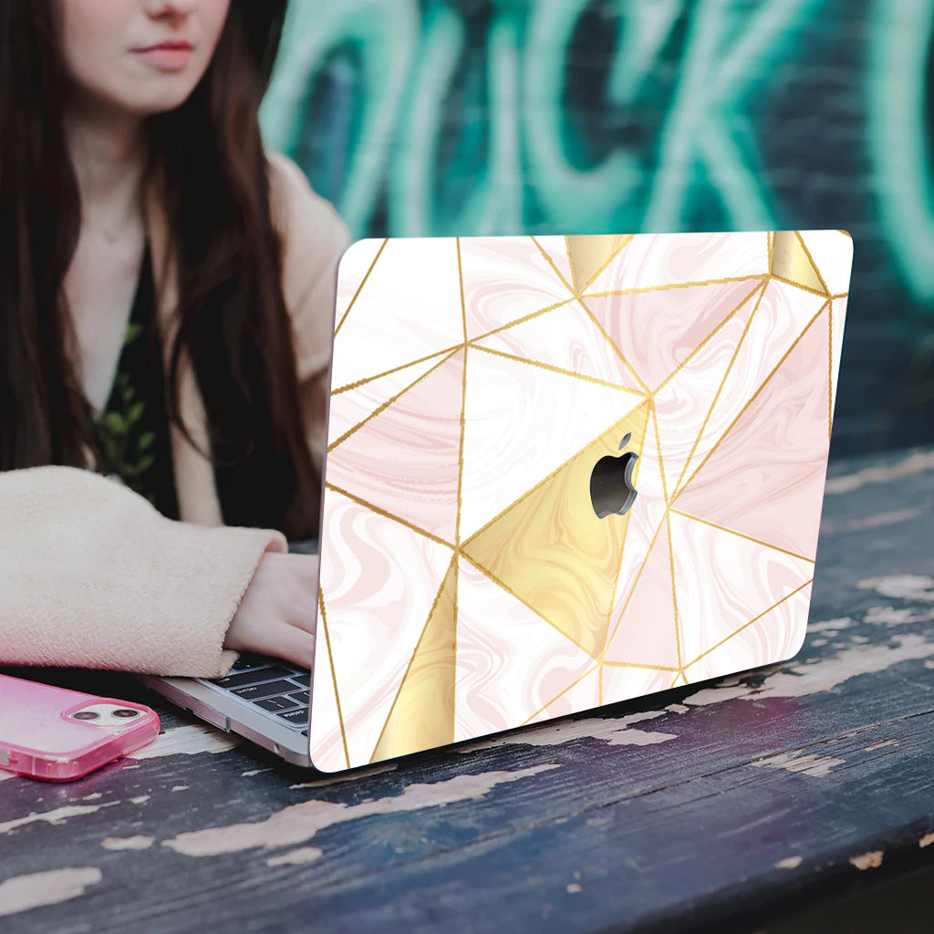 Golden Horn Marble Macbook Case-BELKCASE