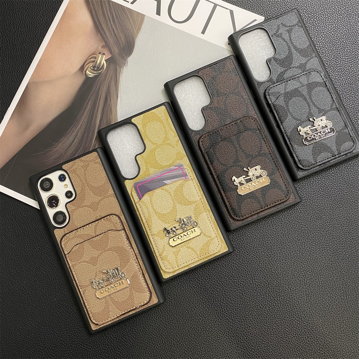 Luxury Leather Samsung Wallet Case