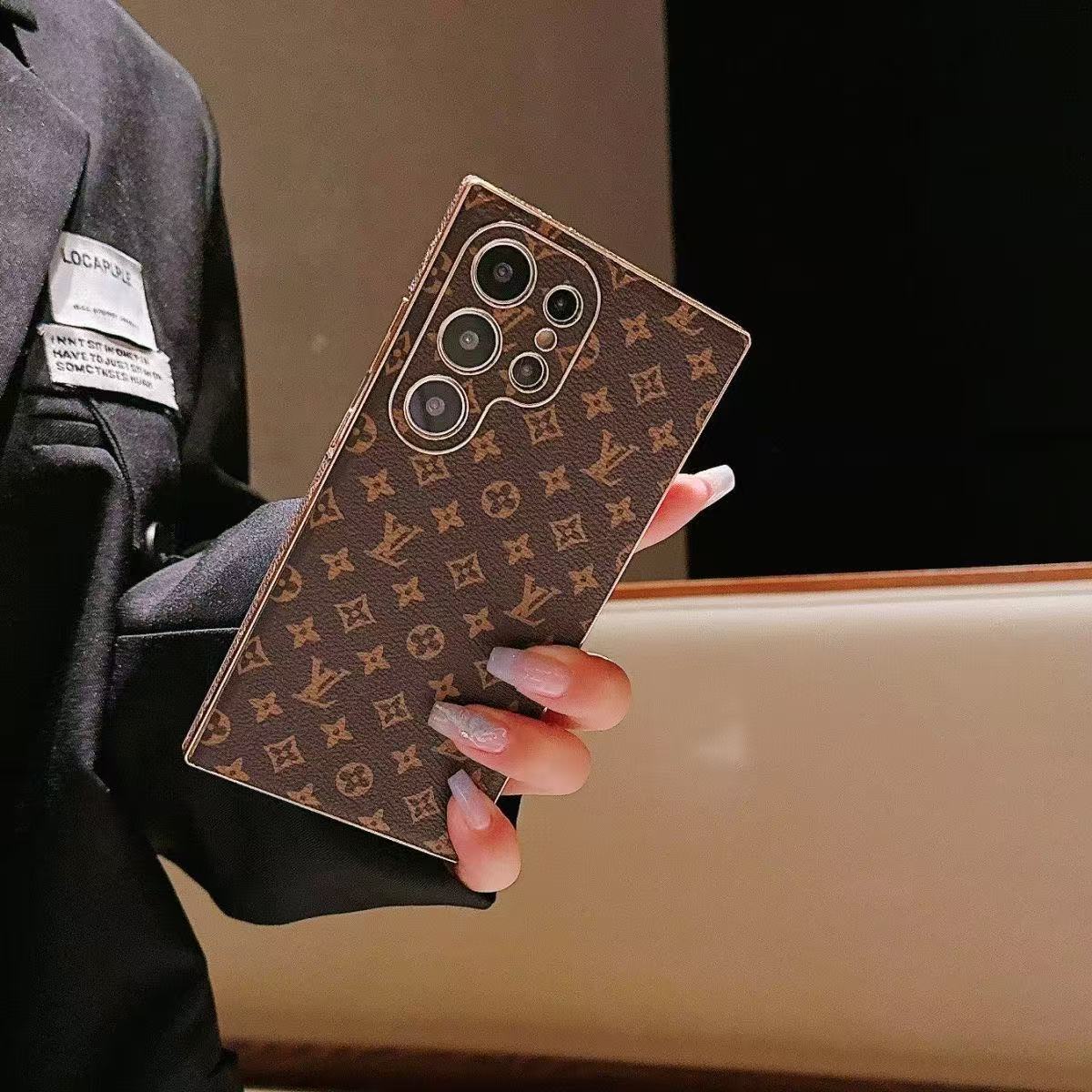 Leather Samsung Wallet Case-Litchi Pattern