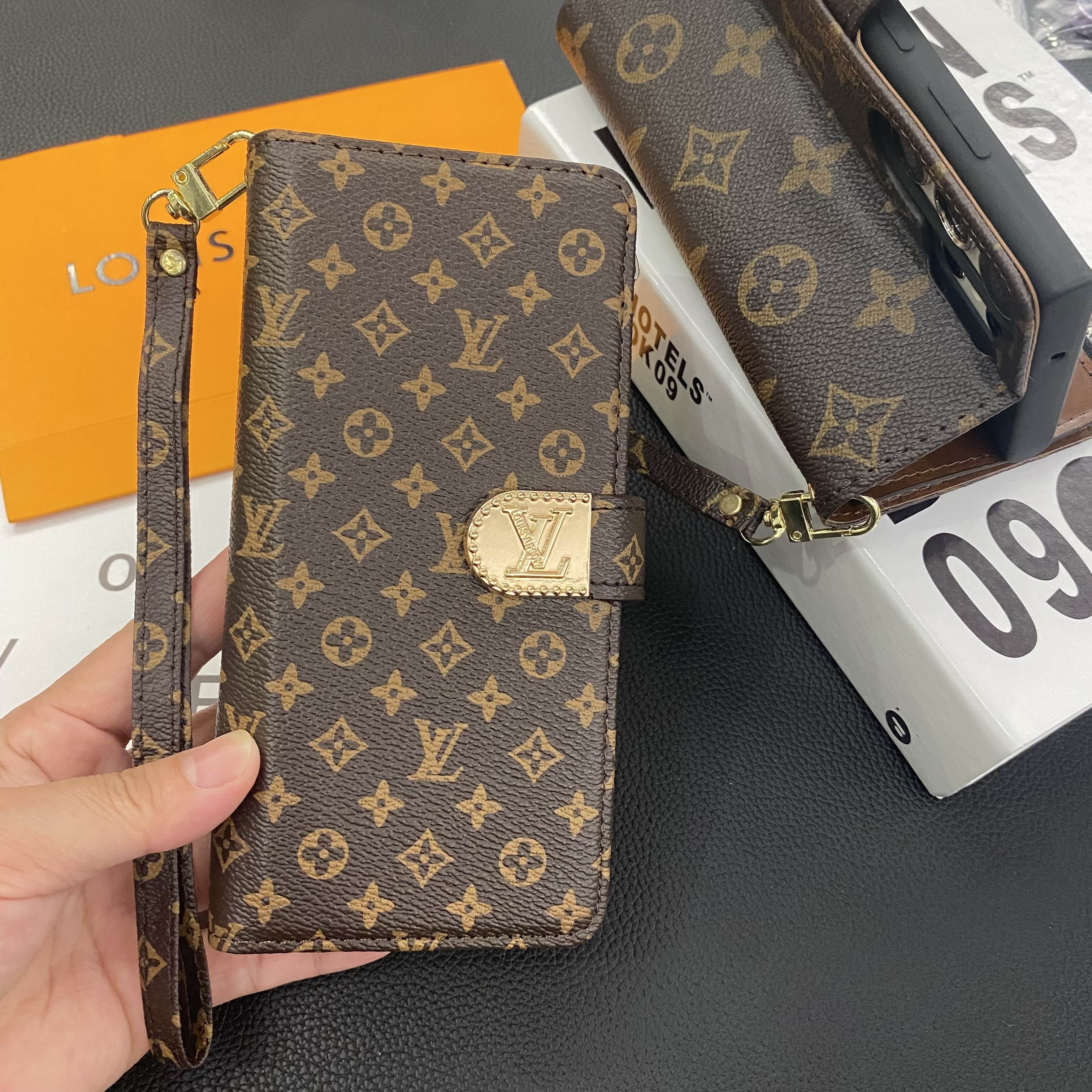 Louis Vuitton Gucci Luxury Leather Samsung Wallet Case