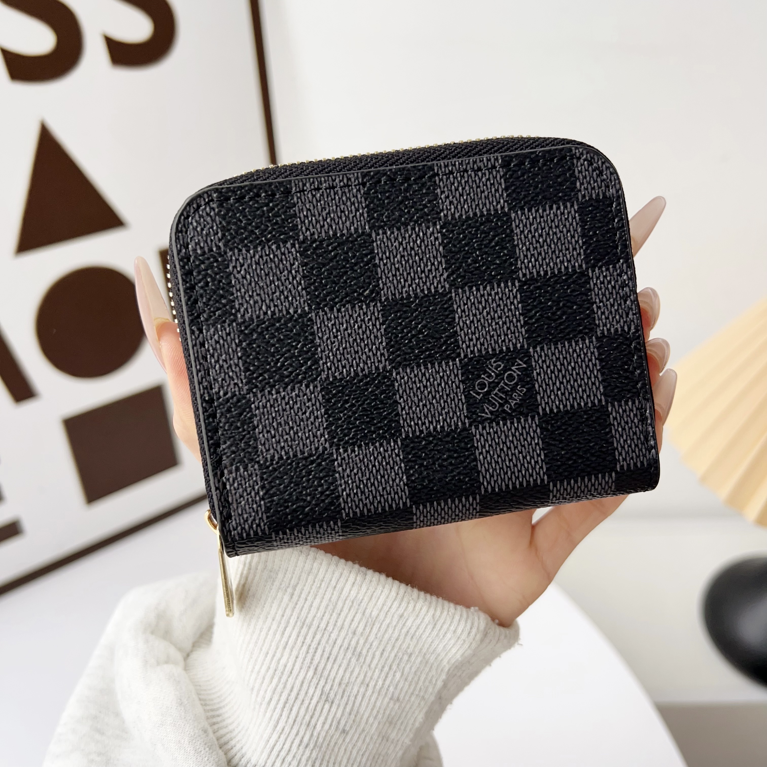 Luxury Leather  Zipper Wallet Card Holder & Coin Purse